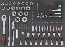 Набор инструмента в ложементе 2-ой ящик инструментальной тележки Premium, IZELTAS, 8245002094, 13000002468 8245002094