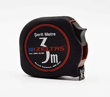 Рулетка измерительная, прорезиненный корпус, (пластиковый) с поясным зажимом 3м, IZELTAS, 0588150003, 14000000052 0588150003