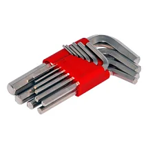 Набор шестигранных ключей Г-образны 2-10 мм 10 предметов IZELTAS 4900003110