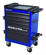 Тележка инструментальная серии GARAGE без инструментов, 6 выдвижных ящиков, цвет сине-черный, IZELTAS, 8242322006/13000002432 8242322006