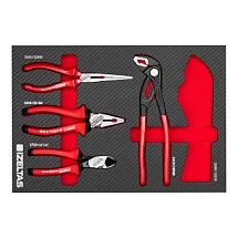 Набор шарнирно-губцевого инструмента в ложементе карбон 274x400х30мм 4 предмета IZELTAS 2965905306