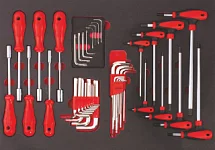 Набор инструмента в ложементе 4-ый ящик инструментальной тележки Premium, IZELTAS, 8245004043, 13000002470 8245004043