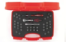 Набор торцевых головок со вставкой (биты) 1/4" 42 предмета IZELTAS 1107001042