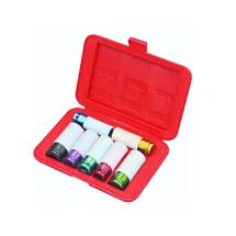 Набор торцевых головок ударных 1/2" 17-27 мм для литых колесных дисков 7 предметов IZELTAS 1113009007