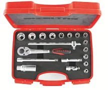 Набор торцевых головок 3/8" шестигранных 6-23 мм 19 предметов IZELTAS 1110006019