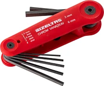 Набор шестигранных ключей складной 1,5-6 мм 7 предметов IZELTAS 4912000007