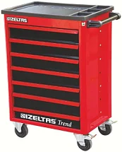 Инструментальная тележка TREND, 7 ящиков, с комплектом инструментов, 162 предмета, IZELTAS 6997066050