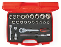 Набор торцевых шестигранных головок 1/2" 10-32 мм 24 предмета IZELTAS 1113002024