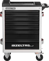 Тележка инструментальная серии PRO без инструментов, 7 выдвижных ящиков, серо-черный, IZELTAS, 8241323007, 13000002414 8241323007