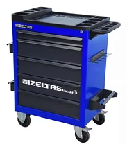 Тележка инструментальная серии GARAGE без инструментов, 5 выдвижных ящиков, цвет сине-черный, IZELTAS, 8242322005/13000002431 8242322005