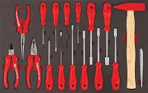 Набор инструмента в ложементе 3-ий ящик инструментальной тележки Partner, IZELTAS, 8235003017, 13000002362 8235003017