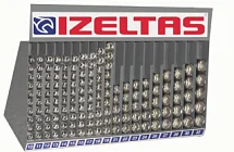 Набор торцевых головок 1/2" 6-гранный 10-32 мм с метал. стендом, IZELTAS, 1113006145, 13000000810 1113006145