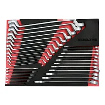 Набор комбинированных и накидных ключей в ложементе EVA 29 предметов, габариты 460х335, IZELTAS, 2965905927 2965905927