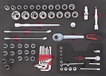 Набор инструмента в ложементе 2-ой ящик инструментальной тележки PRO, IZELTAS, 8241002072, 13000002396 8241002072