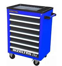Тележка инструментальная серии ECO без инструментов, 7 выдвижных ящиков, сине-черный, IZELTAS, 8243322007, 13000002448 8243322007