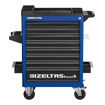 Тележка инструментальная серии GARAGE без инструментов, 8 выдвижных ящиков, цвет сине-черный, IZELTAS, 8242322008/13000002434 8242322008