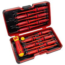 Набор изолированных стержней SL/PH/PZ/TX и рукоятка, 14 предметов, 1000В, IZELTAS, 14000005342 14000005342