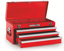 Ящик инструментальный металлический, 3 выдвиж.ящ., пустой. красный. IZELTAS, 8320331003, 13000002562 8320331003