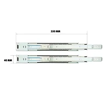 Направляющие для инструментальной тележки серии ECO, комплект (1 пара), 40х350 мм, IZELTAS, 20000000424 20000000424