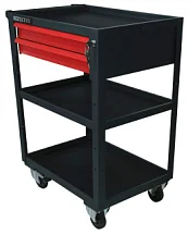 Тележка инструментальная, три полки открытого типа, два выдвижных ящика, максимальная нагрузка 150 кг, IZELTAS, 13000005560 13000005560