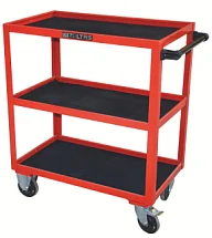 Тележка инструментальная сварная, три полки открытого типа, максимальная нагрузка 225 кг, IZELTAS, 8550346001, 13000002593 8550346001