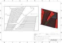 Пустой ложемент EVA, красно черный, для набора комбинированных и накидных ключей 29 предметов, габариты 460х335, IZELTAS, 2955905927 2955905927