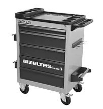 Тележка инструментальная серии GARAGE без инструментов, 5 выдвижных ящиков, цвет серо-черный, IZELTAS, 8242323005/13000002435 8242323005