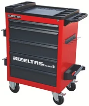 Тележка инструментальная серии GARAGE без инструментов, 5 выдвижных ящиков, цвет красно-черный, IZELTAS, 8242321005/13000002425 8242321005