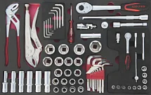 Набор инструмента в ложементе 1-ый ящик инструментальной тележки Partner, IZELTAS, 8235001072, 13000002360 8235001072