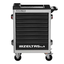 Тележка инструментальная серии PRO с набором инструментов 206 предметов, 8 выдвижных ящиков, серо-черный, IZELTAS, 8241003209, 13000005230 8241003209