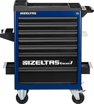 Тележка инструментальная серии GARAGE без инструментов, 7 выдвижных ящиков, цвет сине-черный, IZELTAS, 8242322007/13000002433 8242322007