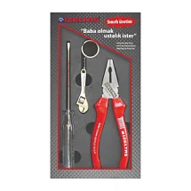 Набор плоскогубцы + индикатор фазы в ложементе, 3020001002, 13000001099, IZELTAS 3020001002